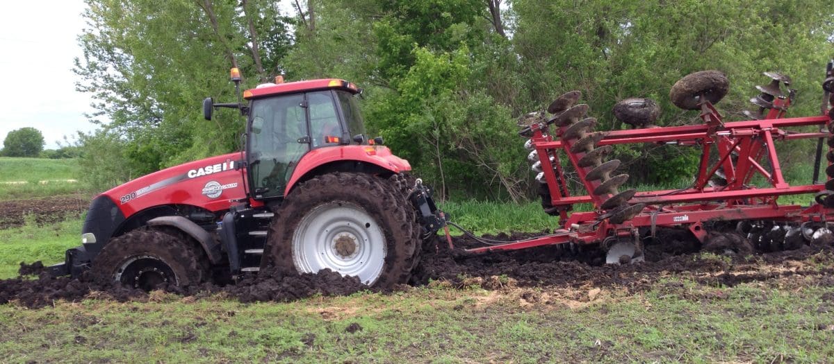 Tractor Stuck in the Field