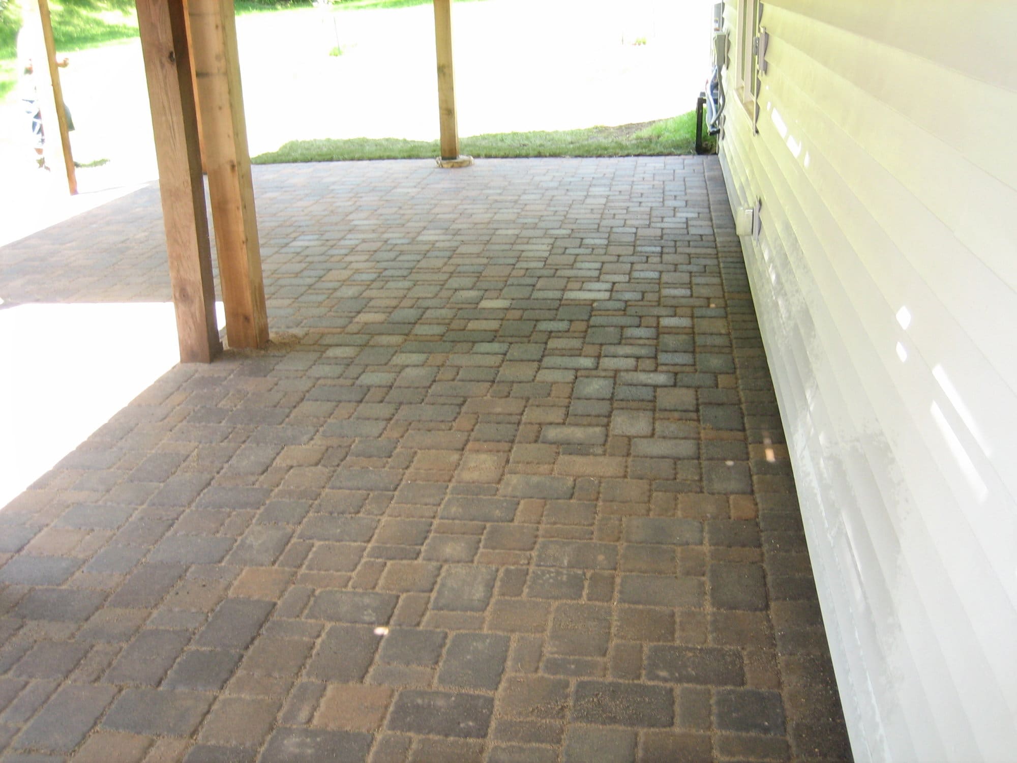 Borgert Cobble Paver Patio installed under Deck in Rosemount