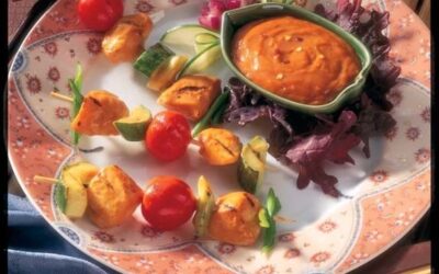 Asian Chicken & Veggie Kabobs