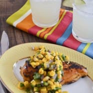 Tequila Lime Chicken with Corn Salsa