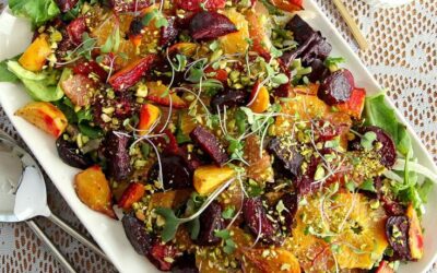 Roasted Beet and Citrus Salad with Mustard Vinaigrette