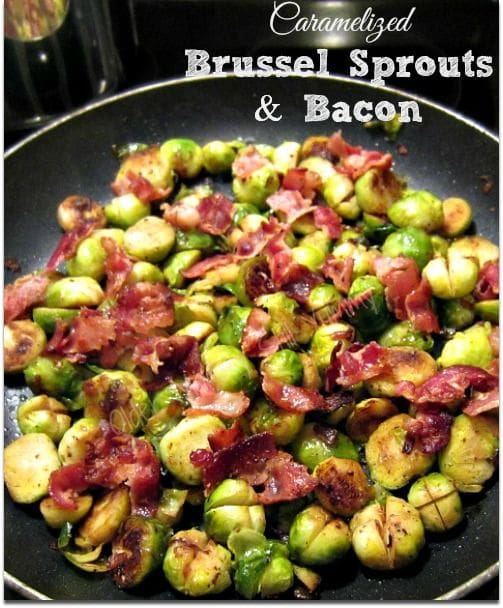 Caramelized Brussel Sprouts and Bacon