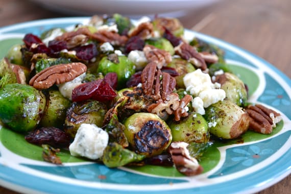 Cranberry Pecan Brussels Sprouts