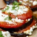 Grilled Eggplant With Tomato and Feta