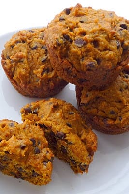 Pumpkin Chocolate Chip Muffins