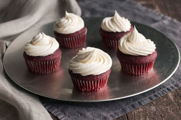 Beet-Red Velvet Cupcakes