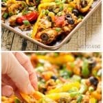 Mini Bell Pepper Chicken Nachos
