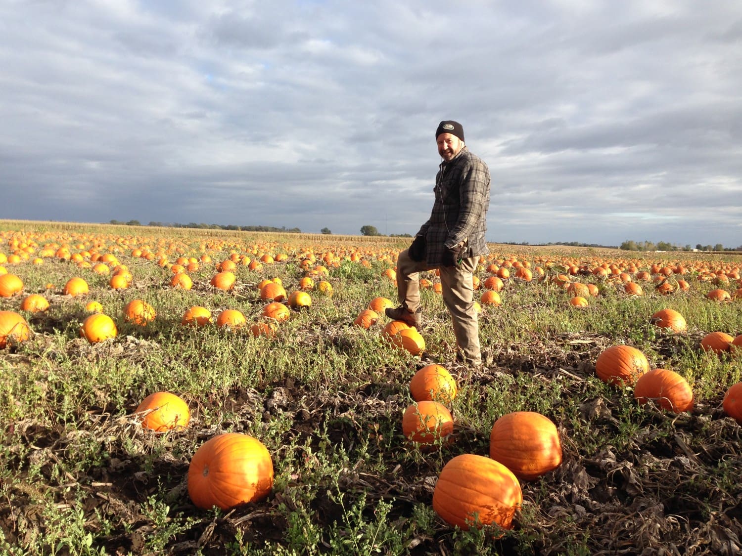 Gary in Pumpkin Field