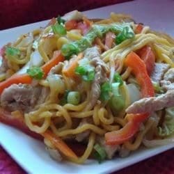 Sweet & Spicy Pork and Napa Cabbage Stir-Fry with Spicy Noodles
