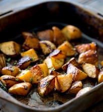 Roasted Rutabaga with Maple Syrup and Thyme
