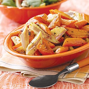 Oven Roasted Parsnips and Carrots