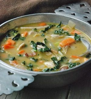 Savory Chicken Kale Soup