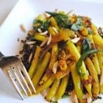 Indian-Spiced Yellow Wax Beans with Black Quinoa