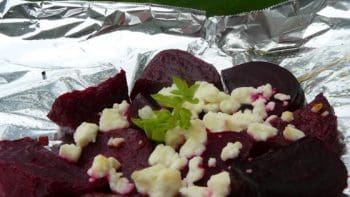 Grilled Beets with Feta Cheese
