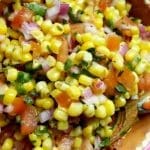 Tequila Braised Corn Salsa