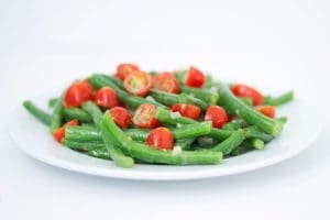 Green (or Purple) Bean and Tomato Salad with Lemon Dijon Vinaigrette