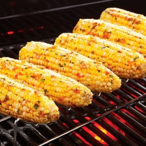 Grilled Corn on the Cob with Confetti Pepper Butter