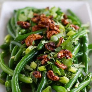 Fresh Green Bean Salad with Asian Dressing