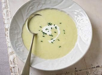 Vichyssoise (Cold Potato-Leek Soup)