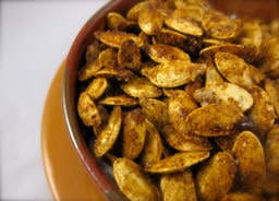 Pumpkin Spiced and Sugared Pumpkin Seeds