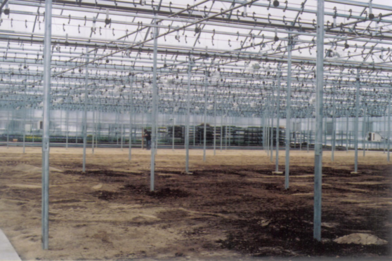 Greenhouse under construction