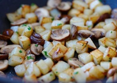 Sauteed Potatoes and Mushrooms