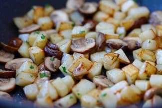 Sauteed Potatoes and Mushrooms