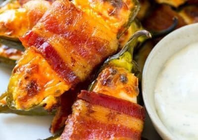 Bacon Wrapped Jalapeno Poppers