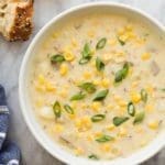 Celery, Corn and Bacon Chowder