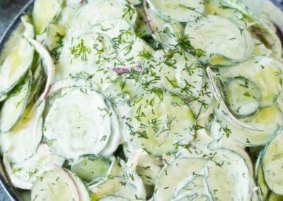 Cucumbers in Sauce