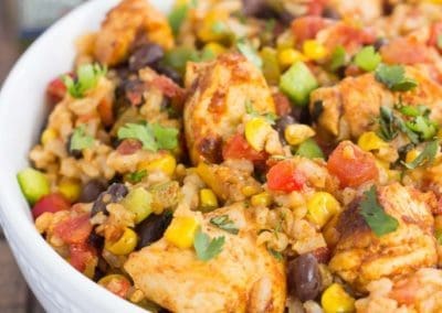 Southwestern Chicken and Rice Skillet Meal