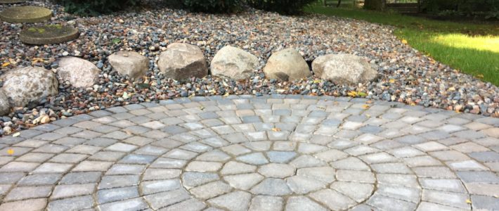 Foundation Landscaping and Paver Patio In Lakeville Gibbs