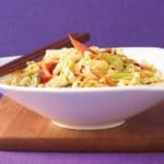 Asian Napa Cabbage Slaw with Peanut Sauce