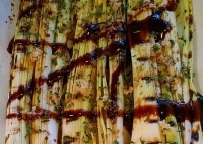 Caramelized Grilled Leeks