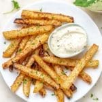 Kohlrabi Home Fries with Thyme Aioli