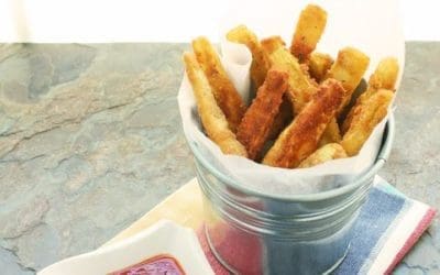 Low-Carb and Gluten Free Eggplant “Fries”