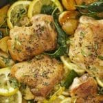 Sheet Pan Lemony Chicken with Potatoes and Kale