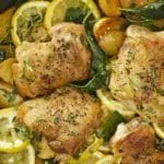 Sheet Pan Lemony Chicken with Potatoes and Kale