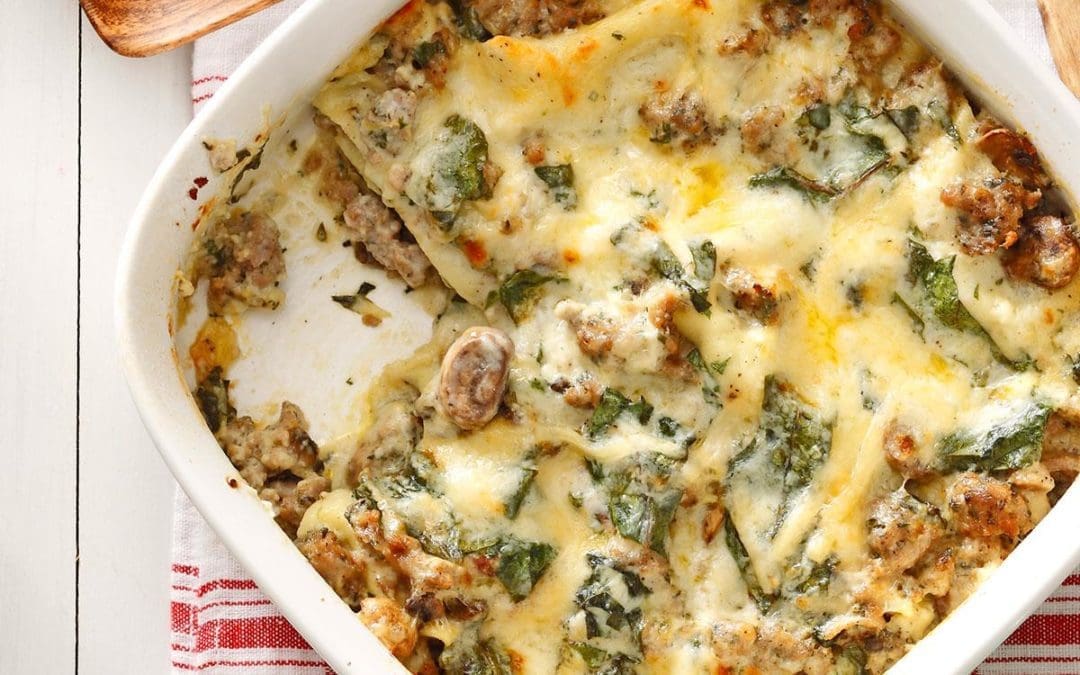 Sausage and Swiss Chard Lasagna