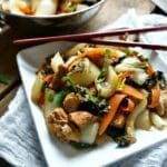 Stir-Fried Chicken and Bok Choy