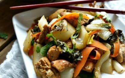 Stir-Fried Chicken and Bok Choy
