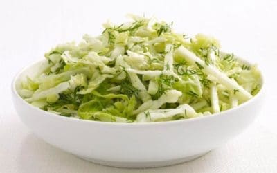 Cabbage-Kohlrabi Slaw with Salsa Verde