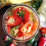 Pickled Farm-Stand Tomatoes with Jalapenos