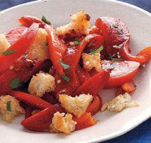 Roasted Red Bell Pepper, Cauliflower and Almonds