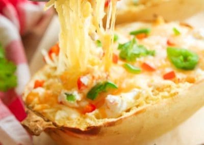 Jalapeno Popper Stuffed Spaghetti Squash