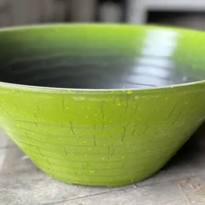 15"X6" Plastic Taper Bowl 2.5Gal
