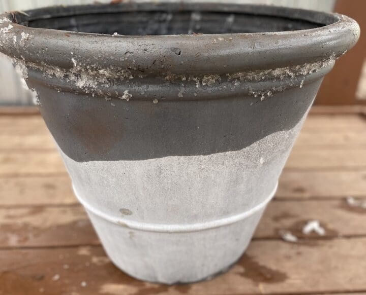 Grey/Cement 17X16 Plastic Pot