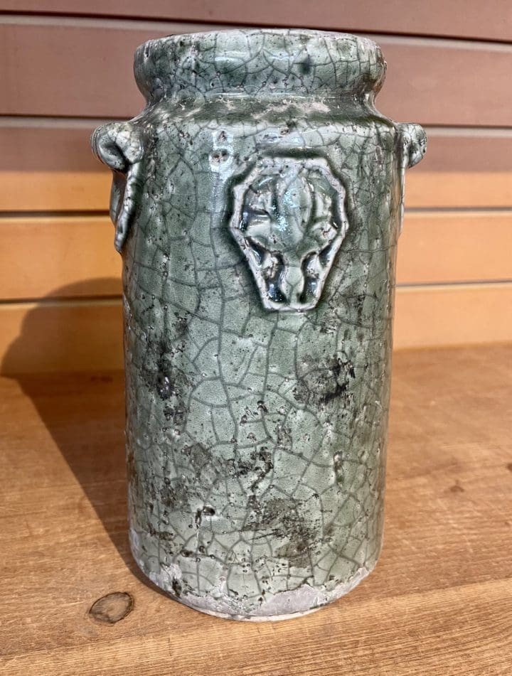 Ceramic Green Vase - Small