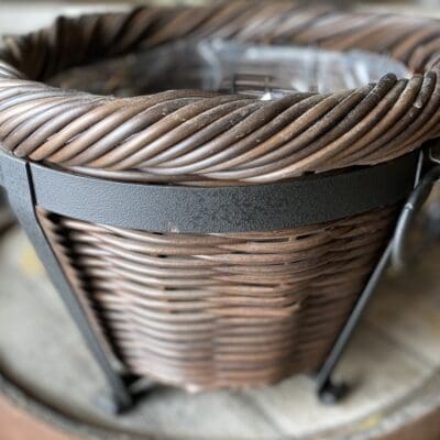 10" Resin Wicker Planter