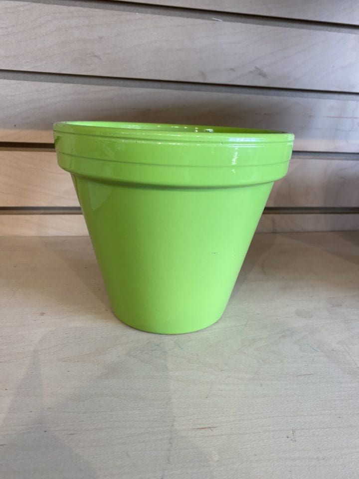 Ceramo Ceramic Planter 6" Bright Green